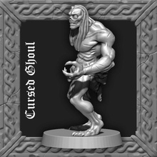 cursed ghoul tabletop army dragons dungeons game gaming mini undead miniature sculpt brute dead wargame d&d dnd skirmish blight savage curse 3d print model - Mito3D