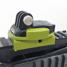 picatinny pro quick release mount adapter attachment camera clip gopro converter actioncam 3d print model - Mito3D