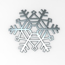 kar taneleri Noel soğuk tanesi kış pul 3d print model - Mito3D
