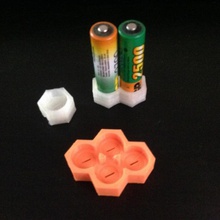 Batterie Halter pack single dual gadgets Elektronik 3d print model - Mito3D