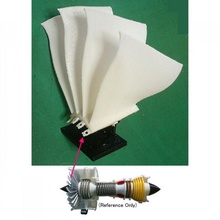 jet motor componente ventilador relámpago tipo metal turborreactor mid class 3d print model - Mito3D