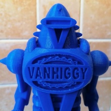 vanhiggy robot large version 2 sections 3d print model - Mito3D