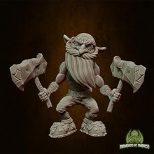 gang set 3 tabletop axe creature goblin mini monster rpg small miniature resin gnome dwarf minis dungeon 40mm 28mm dnd 32mm madness 5e dnd5e riseofdemons madcap redcap 3d print model - Mito3D