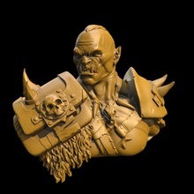 orco fallimento tavolo dipingere d dnd 75mm 3d print model - Mito3D
