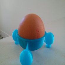 marte razzo portauovo giardino tazza uovo 3d print model - Mito3D
