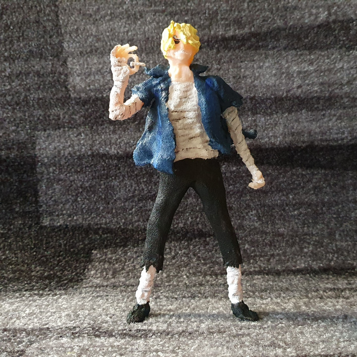 piece sanji smoking figure sani 3D print model - Mito3D