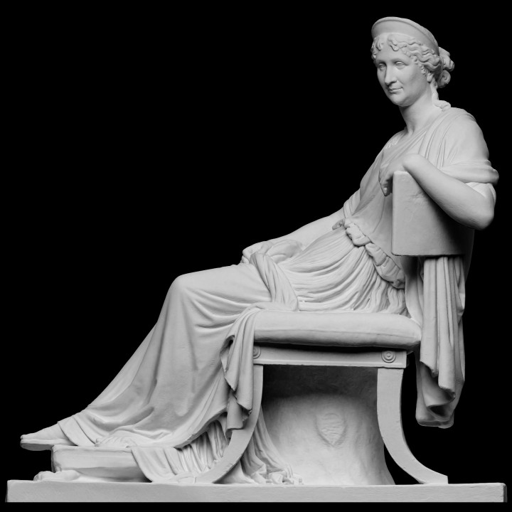 mère napoléon génial analyse 3d Rome sculpture chef d'oeuvre Canova tissu printing néoclassique Irlande antonio canova bonaparte napoleon openglam artec eva printable chatsworth house 3D print model - Mito3D