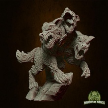 cerberus tabletop demon creature devil dog game mini monster wolf miniature guardian dnd dnd5e riseofdemons cerbero fernir 3d print model - Mito3D