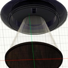 Außerirdischer Entführung Lampe cad UFO Verschmelzung 3d print model - Mito3D