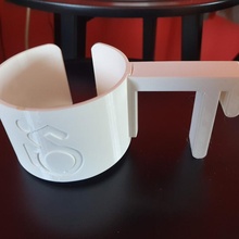 poh redémarrer roue kre verre porte gobelet fauteuil roulant accessibilité 3d print model - Mito3D