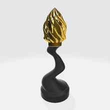 moderno remolino fuego lámpara jardín competencia bricolaje diy electromaker 3d print model - Mito3D