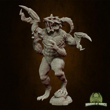 lobstercules tabletop demon beast creature devil monster sea miniature guardian arm 28mm dnd 5e lob 3d print model - Mito3D