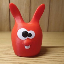 komik Paskalya tavşan Tavşanı dekosu 3d print model - Mito3D