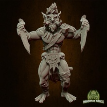 troll assassin tabletop board game monster wood knife miniature dagger wow dungeon 40mm 28mm dnd 32mm shaman madness 5e dnd5e 3d print model - Mito3D