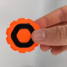 agitarse juguete cohete mapache fabricante moneda hilandero makercoin fidget spinner 3d print model - Mito3D