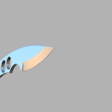 throwing knife throwingknife 3d print model - Mito3D