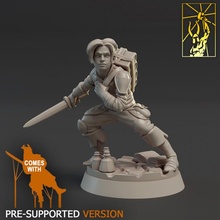 spellblades - adept tabletop miniatures magic mage forge titan battlemage 3d print model - Mito3D