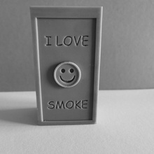 caja cigarrillos cigarrillo caso funda fumar corona smiley almacenamiento tui amor zigarette almacenaje ich rauch 3d print model - Mito3D