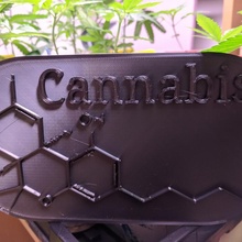 cannabis molecule art pot weed 3d print model - Mito3D