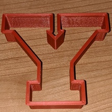 yps cookie cutter 3d print model - Mito3D