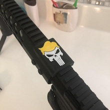 trump punisher airsoft picatinny ar15 rail attachment accesories donald ar 15 president 3d print model - Mito3D