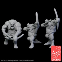 orcs archers tabletop archer orc warhammer dnd ageofsigmar dungeonanddragons 3d print model - Mito3D