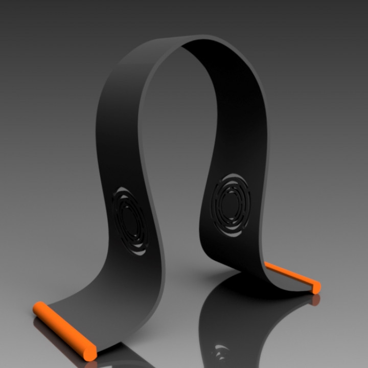 fone ouvido ficar pé jogador suporte audio casque 3D print model - Mito3D