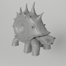 cappa animale creatura gioco conchiglia tartaruga lumaca video skyforge 3d print model - Mito3D