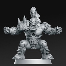 02 orc fantasy football 32mm tabletop ball bowl game ork blood rugby american rnestudio 3d print model - Mito3D