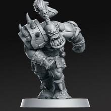 03 orc fantasy football 32mm tabletop ball bowl game ork blood rugby american rnestudio 3d print model - Mito3D
