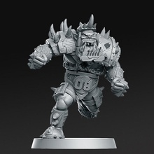 08 orc blitzer fantasy football 32mm tabletop ball bowl game ork blood rugby american rnestudio 3d print model - Mito3D