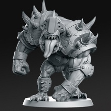 016 orc troll fantasy football 32mm tabletop ball big bowl game ork blood rugby american guy rnestudio 3d print model - Mito3D