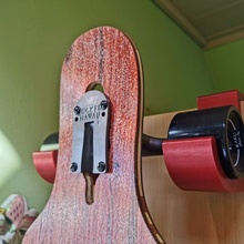 longboard skateboard wardrobe hook logboard 3d print model - Mito3D
