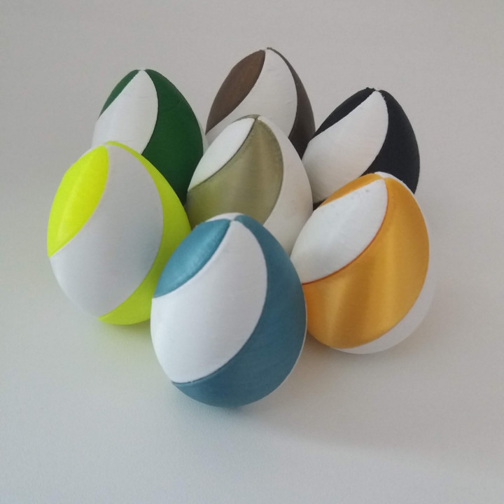 multicolore Pasqua uovo giardino 3D print model - Mito3D