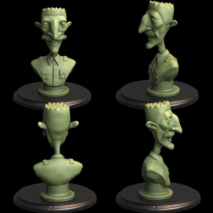 nigel espina ventilador Arte 3d stl busto fantasía gracioso impresión esculpir dnd imponente sátira minas cómico 3D print model - Mito3D