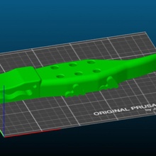 crocodilo caneta suporte escrivaninha escritório estojo 3d print model - Mito3D