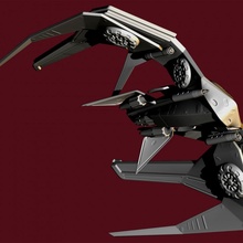 sci fi combattere nave navata 3d print model - Mito3D