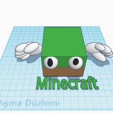 Minecraft bloquear 3d minecraftblock3d 3d print model - Mito3D