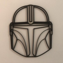 capacete mandaloriano casque poligonal Estrela Guerra Estrelas guerras poli 3d print model - Mito3D