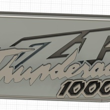 yamaha thunderace yzf1000 keychain motorcycle 1997 3d print model - Mito3D