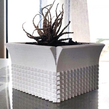 saksı çiçek iç bitki tencere vazo Fleur konteynerler potdefleur dış plante coşkunluk toprak süsleme sıradan kullanım dalgalanma 3d print model - Mito3D