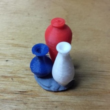 anphoras board games ornament rpg stuff token color counter group pots 3d print model - Mito3D
