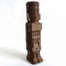 atlante tula - mexico architecture ancient aztec column historical mayan mexican warrior prehispanic mesoamerica miniworld carved caryatid toltec precolumbian miniworld3d ancientruins atlantean 3d print model - Mito3D