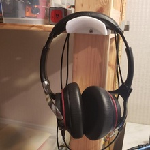 headphone support - ikea wood mounting sony 3d print model - Mito3D
