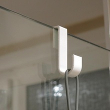 parametric bathroom hook shower 3d print model - Mito3D