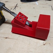 corner chamfering jig woodworking chisel chamfer 3d print model - Mito3D