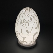 floreale Pasqua uovo lampada decorazione fiori luce bella stagione primavera coniglietto litofania Home decor craftbot selfcad swirly twirly 3d print model - Mito3D