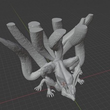 dragon shelf mod étagère queue 3d print model - Mito3D