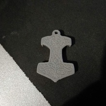 knotwork thor's hammer amulet thor 3d print model - Mito3D