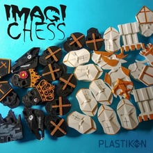 images magnétique échecs planche Jeux libre gadget Jeu squelette jouets figures chevaliers croisade plastikon 3d print model - Mito3D
